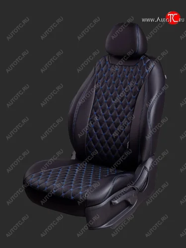 Черный, вставка черная, строчка синяя 19719р