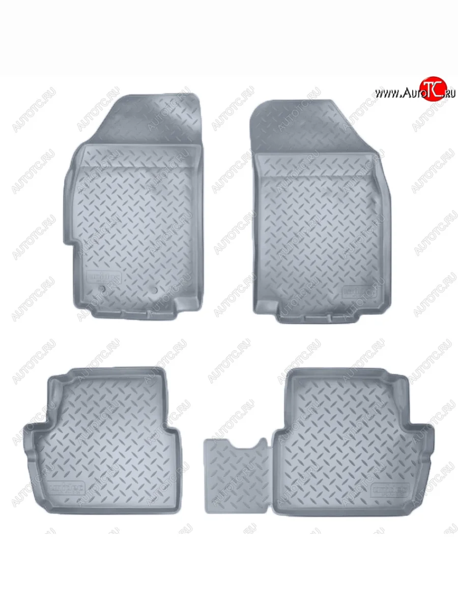 Коврики салона Norplast Unidec Chevrolet Spark M300 дорестайлинг (2010-2015) (Цвет: серый)  с доставкой в г. Керчь