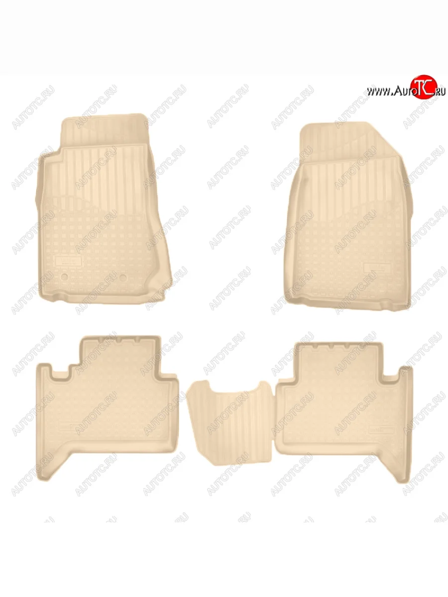 Коврики салона Norplast Unidec (5 мест) Chevrolet Trailblazer GM800 рестайлинг (2016-2020) (Цвет: бежевый)  в Керчи Республика Крым