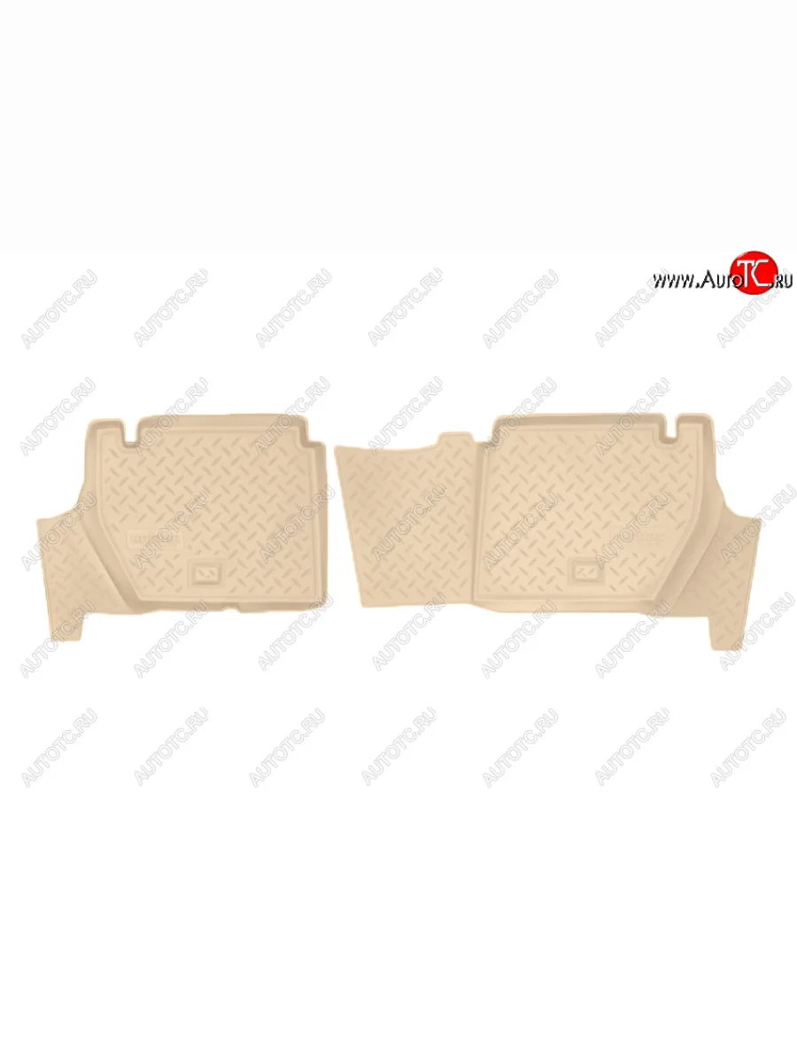 Коврики салона Norplast Unidec (задние, 5 дв. CITROEN Berlingo B9 рестайлинг (2015-2022) (Цвет: бежевый)  в Керчи Республика Крым