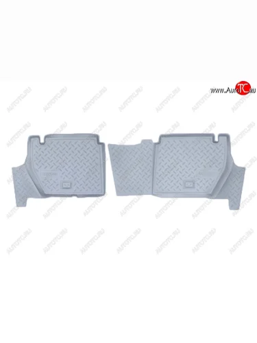 Коврики салона Norplast Unidec (задние, 5 дв.). (Цвет: серый) CITROEN Berlingo B9 дорестайлинг (2008-2016)