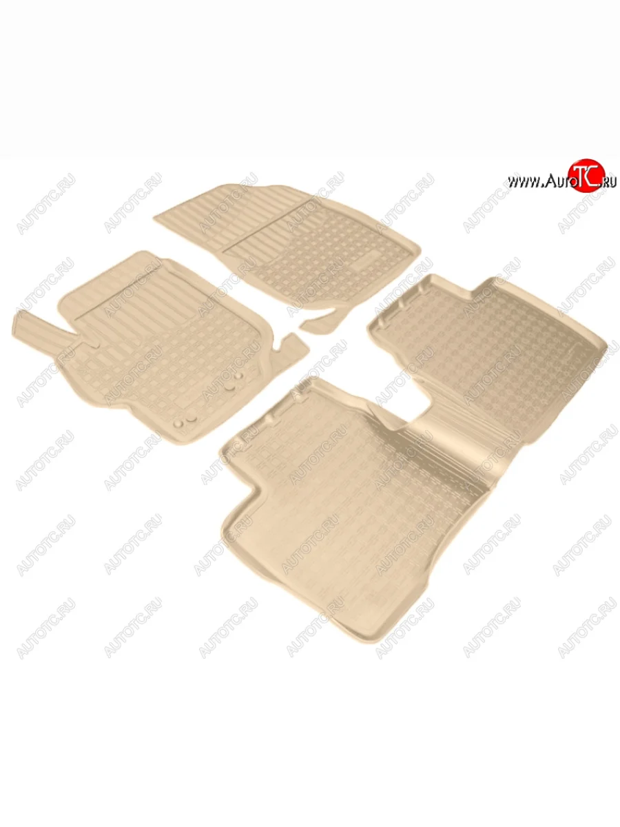 Коврики салона Norplast Unidec CITROEN C-elysee дорестайлинг (2012-2017) (Цвет: бежевый)  в Керчи Республика Крым