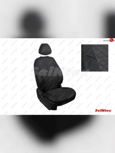 Чехлы для сидений Seintex Ромб Алькантара Hyundai Accent 3 MC седан (2005-2011)