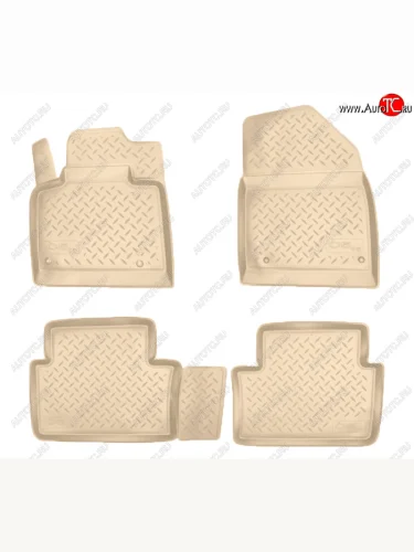 Коврики салона Norplast Unidec (Цвет: бежевый) CITROEN C5 RD дорестайлинг, седан (2008-2017)
