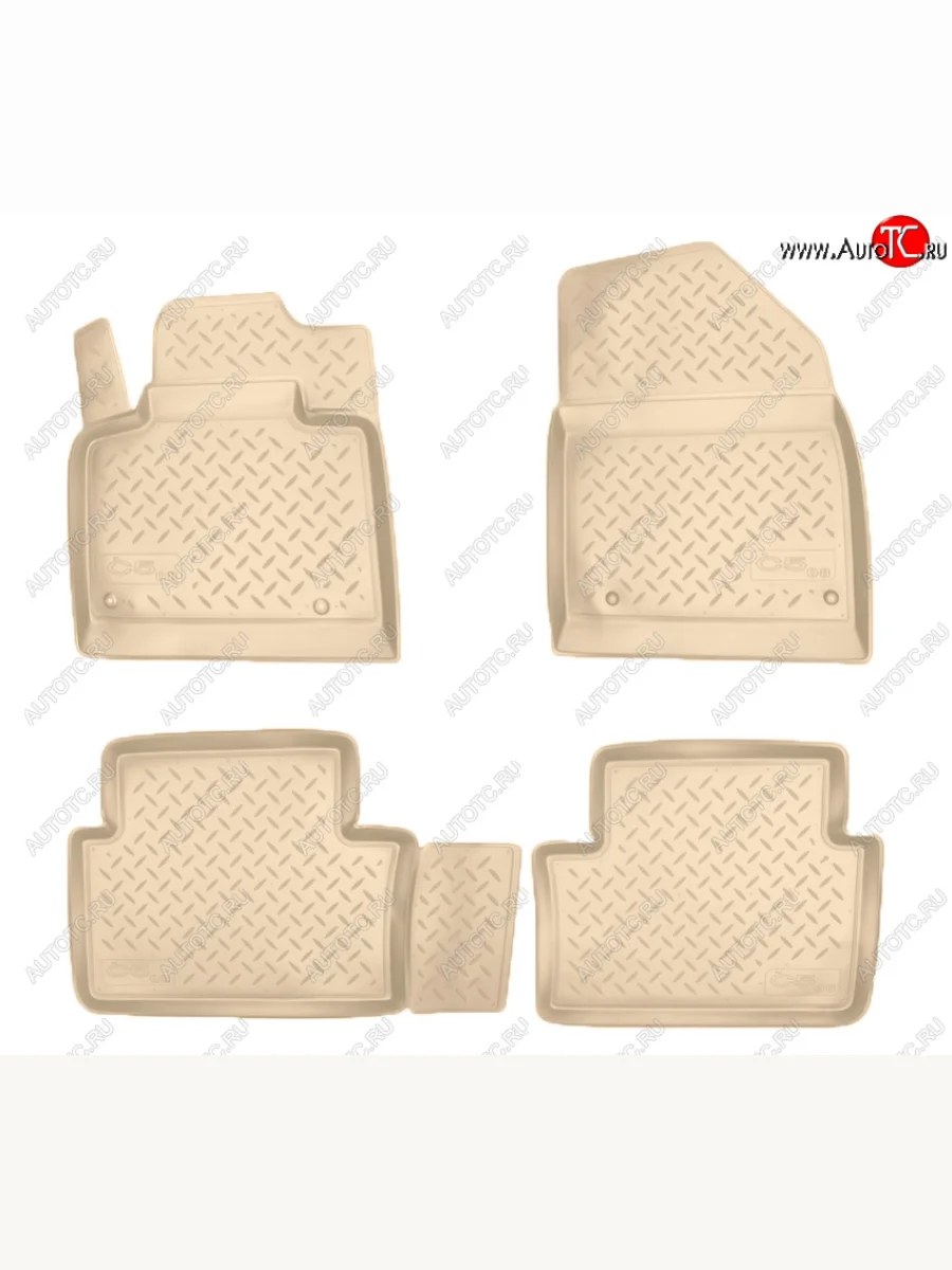 Коврики салона Norplast Unidec CITROEN C5 RD дорестайлинг, седан (2008-2017) (Цвет: бежевый)  с доставкой в г. Пермь