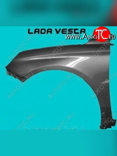 Переднее левое пластиковое крыло (Cross) АвторитетПласт Лада ВАЗ Веста  SW 2181 - Веста NG  SW 2181