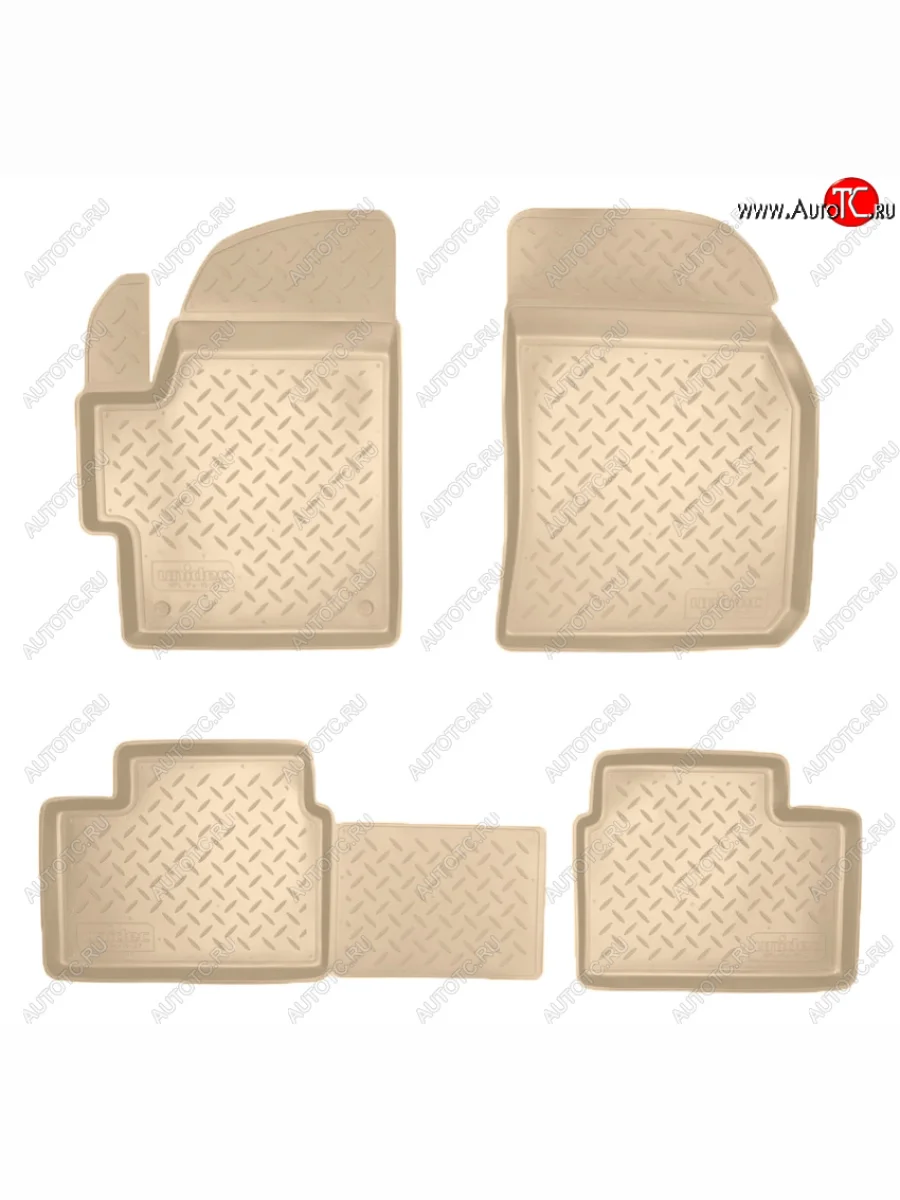 Коврики салона Norplast Unidec Daewoo Matiz M100 дорестайлинг (1998-2000) (Цвет: бежевый)  в Перми Пермском крае