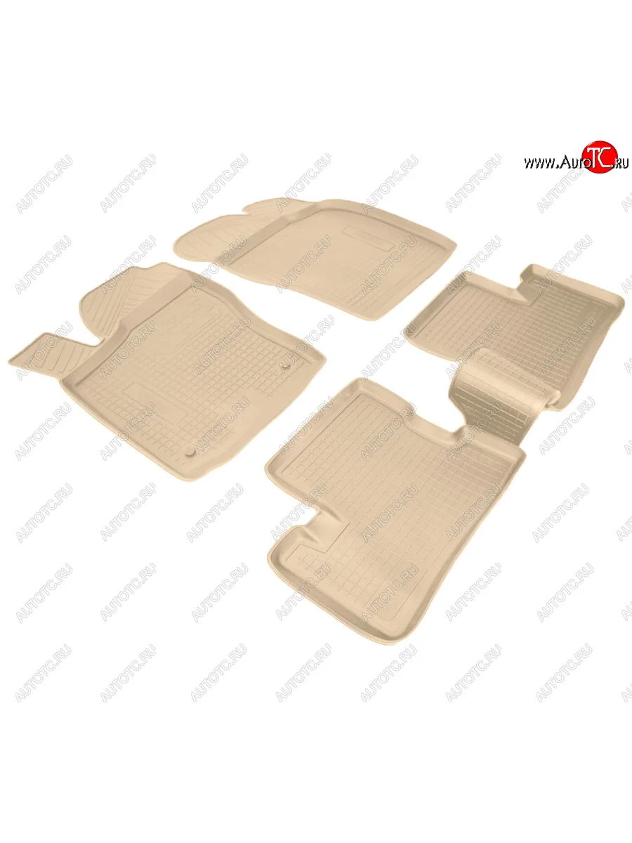 Коврики салона Norplast Unidec Daewoo Nexia рестайлинг (2008-2015) (Цвет: бежевый)  в Керчи Республика Крым