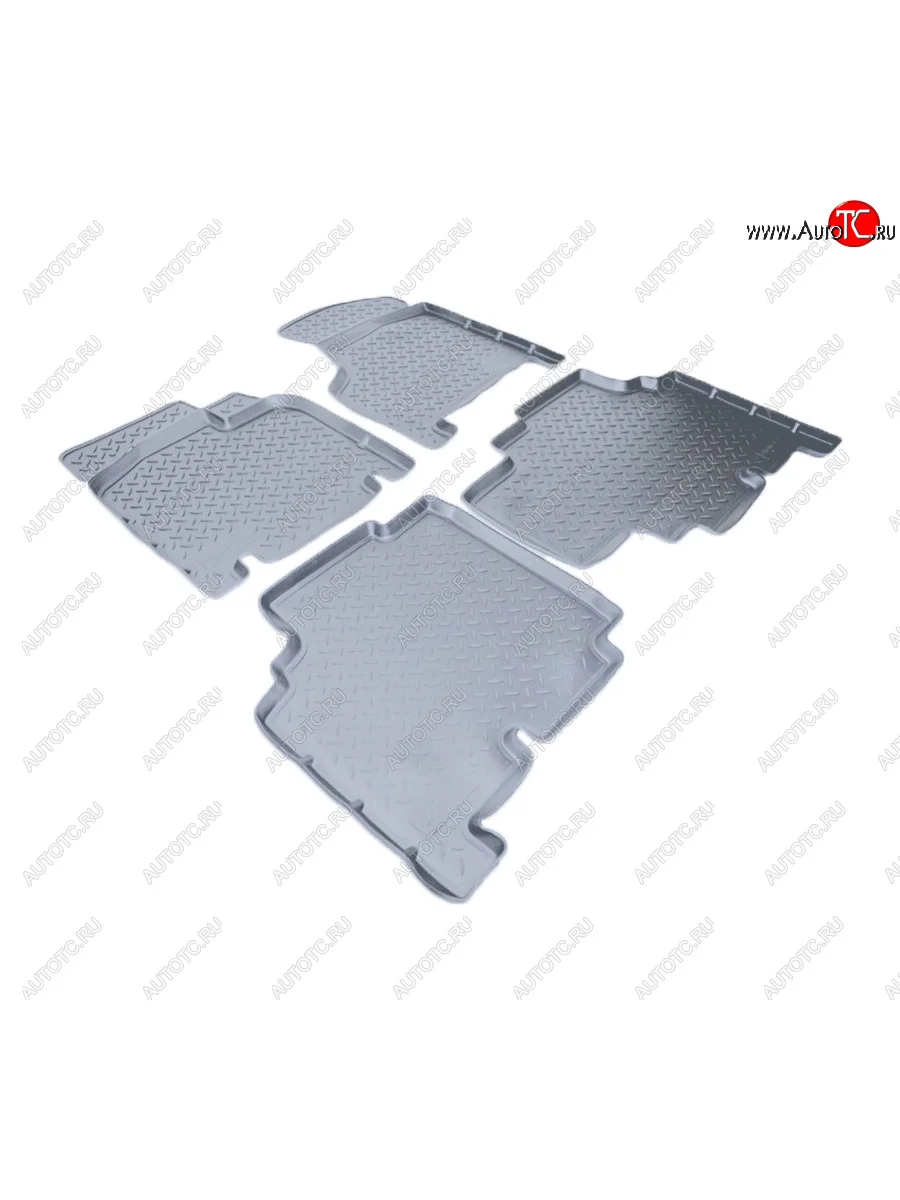 Коврики салона Norplast Unidec (Grand, 5 мест) Dodge Caravan минивэн (2000-2007) (Цвет: серый)  с доставкой в г. Пермь