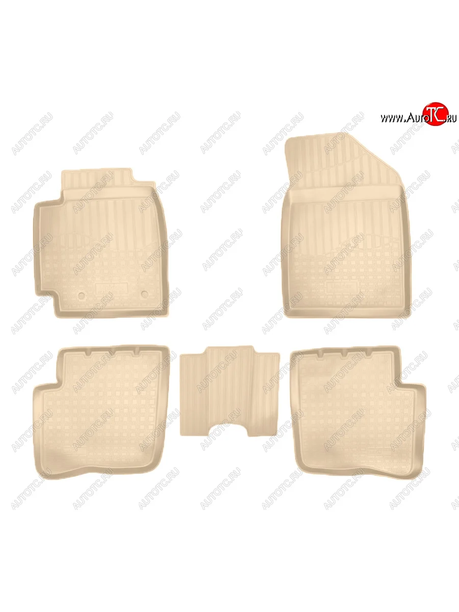 Коврики салона Norplast Unidec FAW V5 (2012-2017) (Цвет: бежевый)  в Керчи Республика Крым