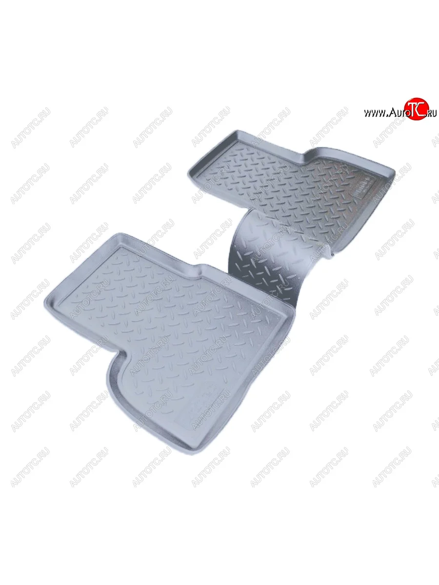 Коврики салона Norplast Unidec (задние) Fiat Doblo 223 дорестайлинг (2000-2005) (Цвет: серый)  с доставкой в г. Керчь