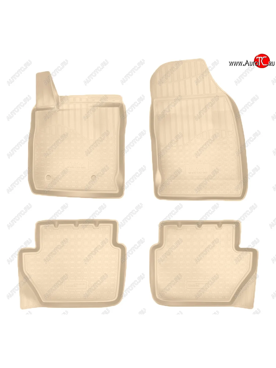 Коврики салона Norplast Unidec Ford EcoSport дорестайлинг (2013-2019) (Цвет: бежевый)  с доставкой в г. Керчь