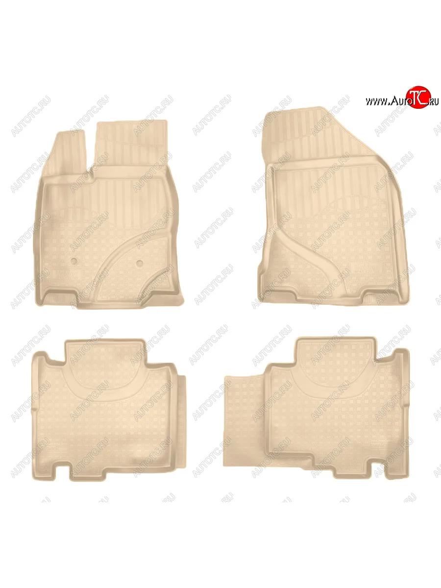 Коврики салона Norplast Unidec Ford Edge CD539 дорестайлинг (2015-2018) (Цвет: бежевый)  с доставкой в г. Керчь