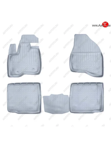 Коврики салона Norplast Unidec (5 мест) (Цвет: серый) Ford Explorer U502 дорестайлинг (2010-2016)