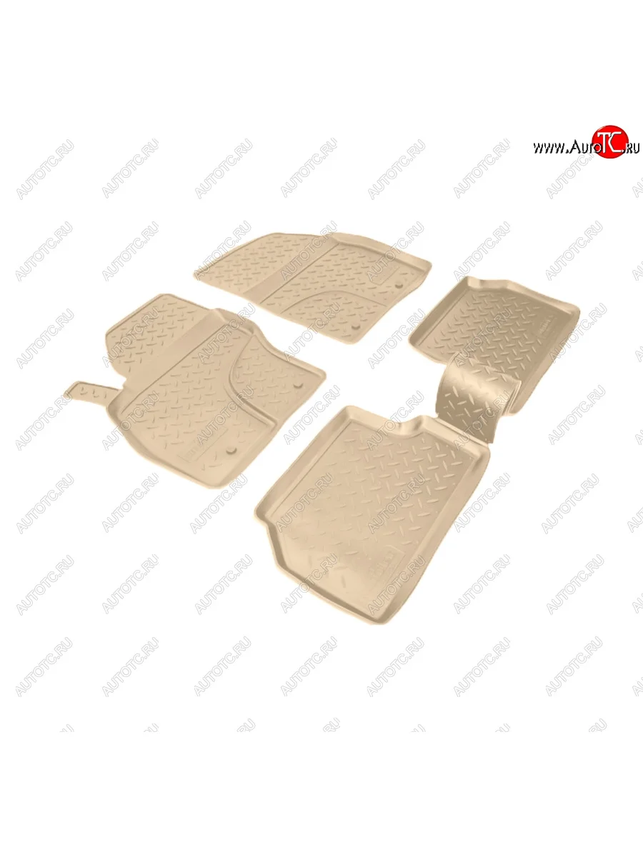 Коврики салона Norplast Unidec Ford Focus 2 хэтчбэк 5 дв. рестайлинг (2007-2011) (Цвет: бежевый)  в Керчи Республика Крым