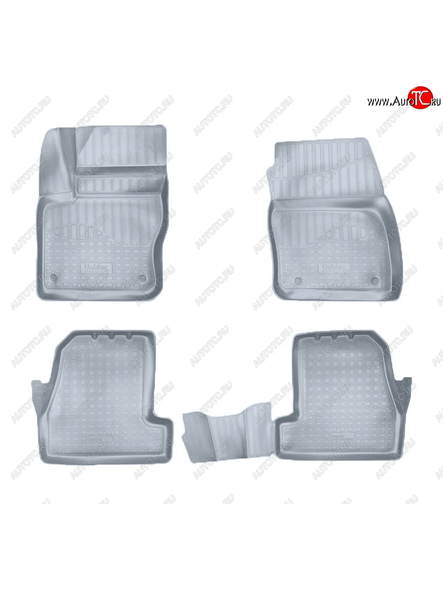 Коврики салона Norplast Unidec Ford Focus 3 седан рестайлинг (2014-2019) (Цвет: серый)  с доставкой в г. Керчь