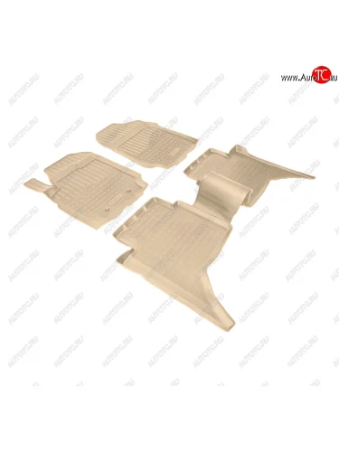 Коврики салона Norplast Unidec (Цвет: бежевый) Ford Ranger DoubleCab рестайлинг (2015-2021)