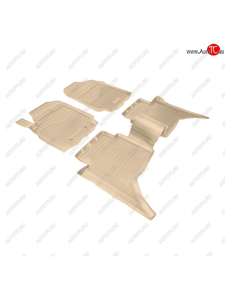 Коврики салона Norplast Unidec Ford Ranger DoubleCab рестайлинг (2015-2021) (Цвет: бежевый)  с доставкой в г. Керчь