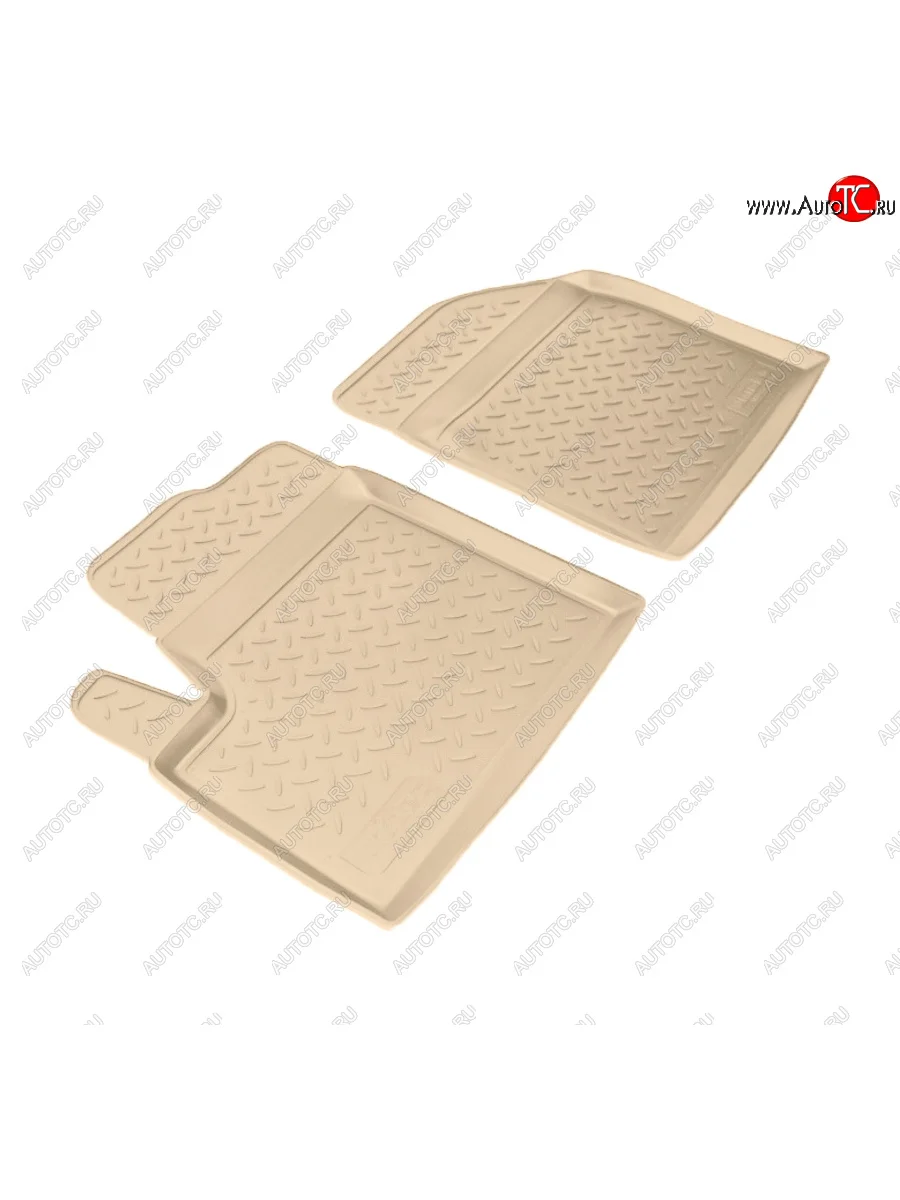 Коврики салона Norplast Unidec (передние) Ford Tourneo Connect 1 1-ый рестайлинг (2007-2009) (Цвет: бежевый)  с доставкой в г. Пермь