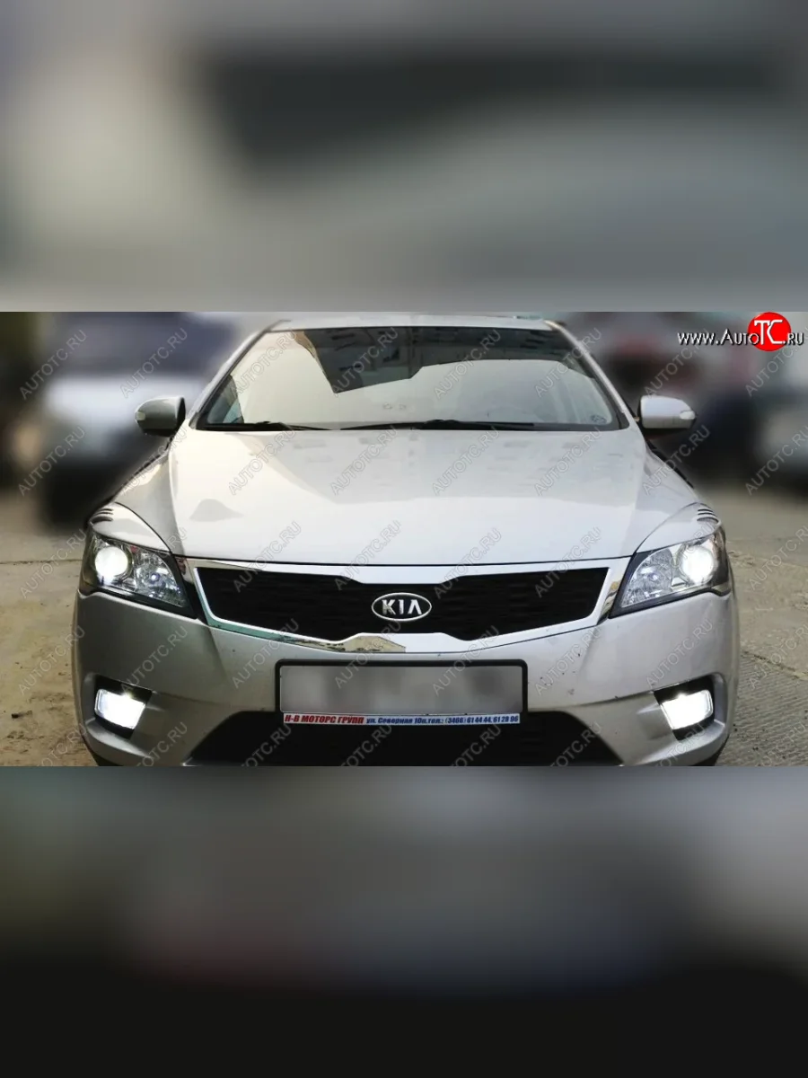 Реснички на фары KURAJ  KIA Ceed (2006-2012) 1 ED (Неокрашенные)  с доставкой в г. Керчь