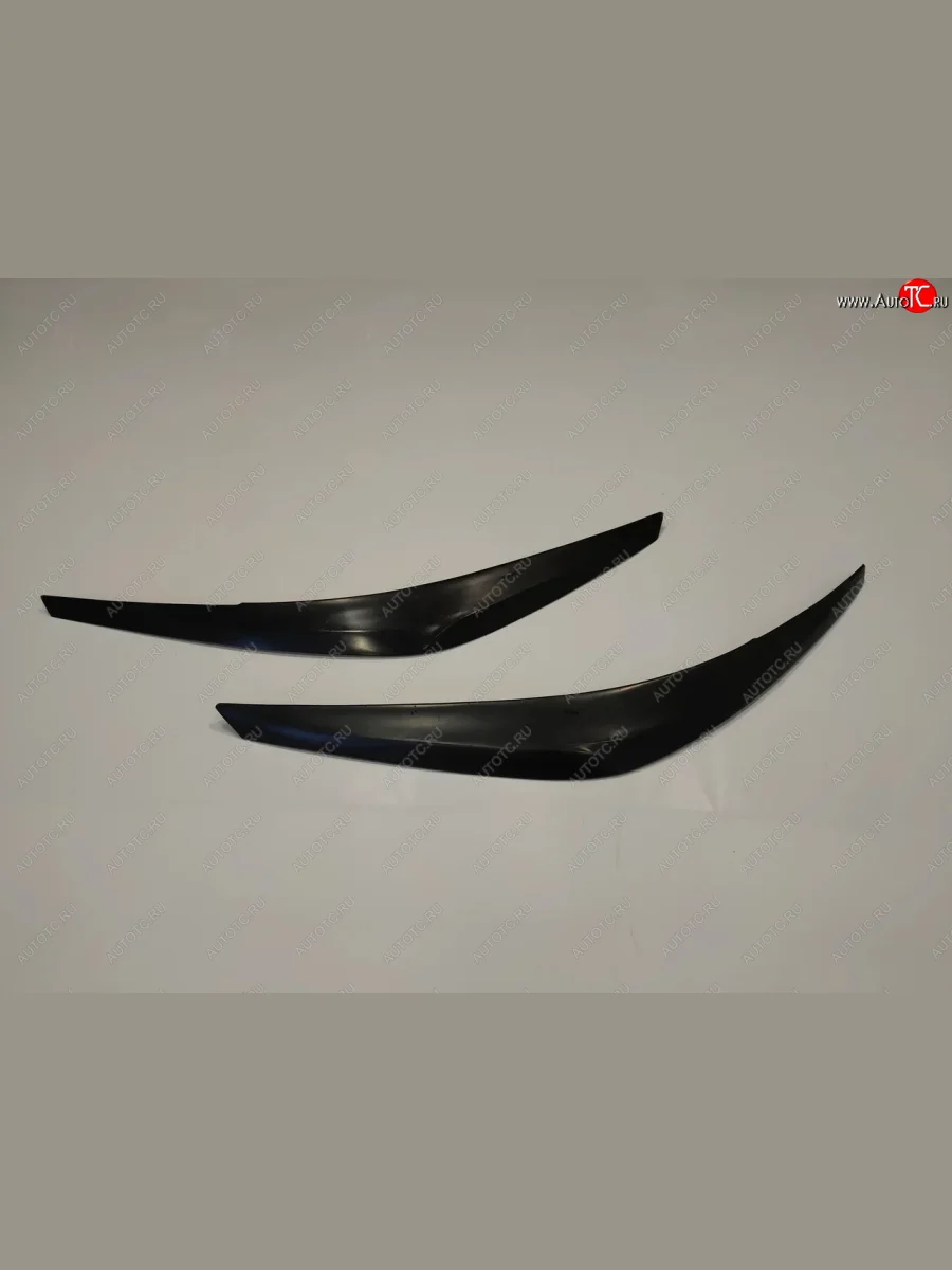 Реснички на фары KURAJ Hyundai Solaris HCR седан дорестайлинг (2017-2020) (Неокрашенные)  в Самаре Самарской области