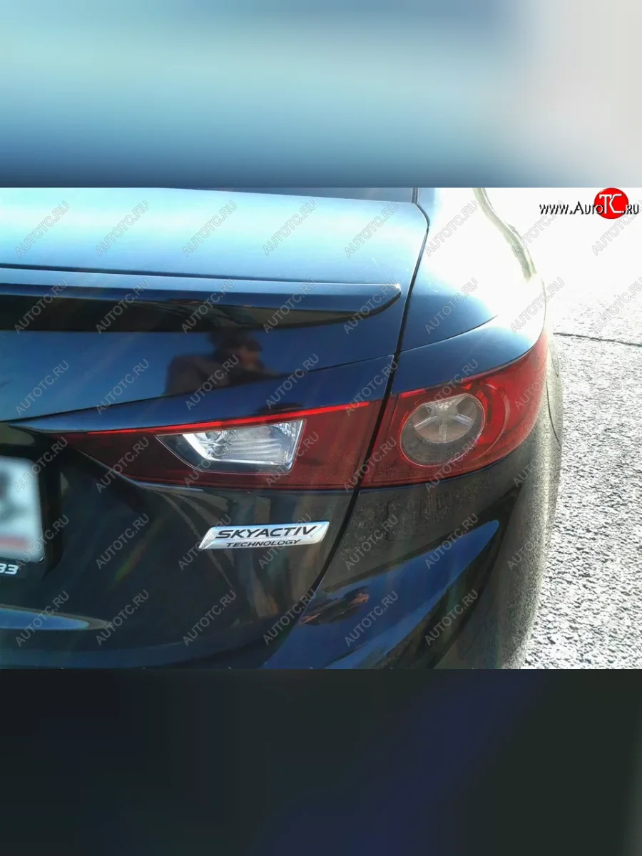 Реснички на фары KURAJ Mazda 3/Axela BM дорестайлинг седан (2013-2016) (Неокрашенные)  в Перми Пермском крае