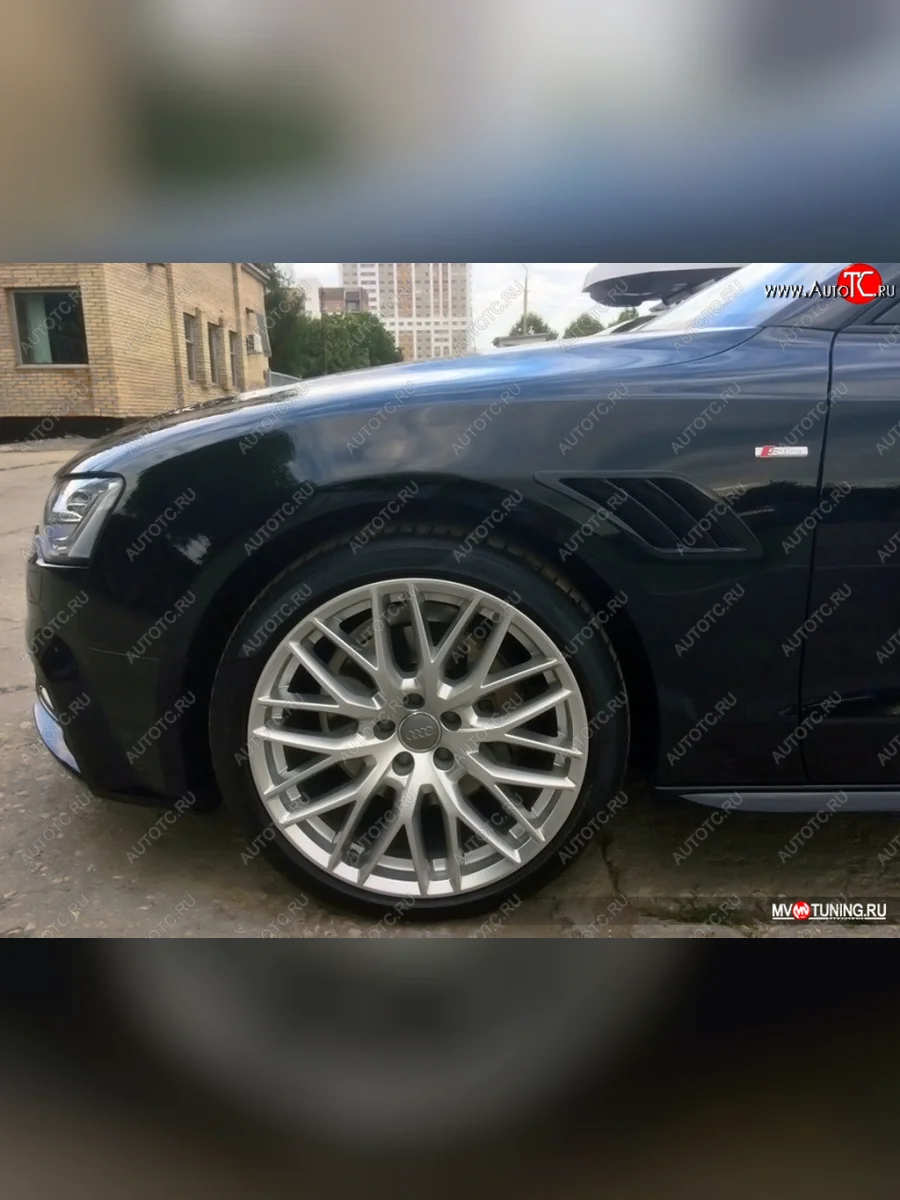 Накладки на крылья MV Tuning (жабры) Audi A5 8T дорестайлинг, лифтбэк (2007-2011)  в Керчи Республика Крым