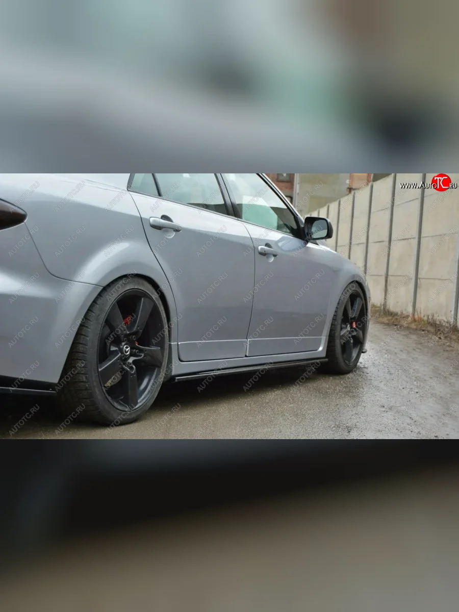 Пороги KURAJ Mazda 6 GG лифтбэк дорестайлинг (2002-2005) (Неокрашенные)  с доставкой в г. Керчь