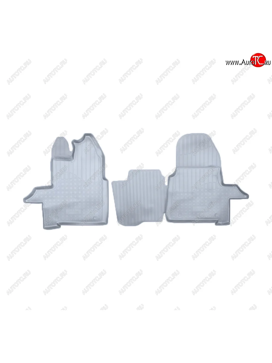 Коврики салона Norplast Unidec (короткая база) Ford Transit Custom дорестайлинг (2012-2018) (Цвет: серый)  в Керчи Республика Крым