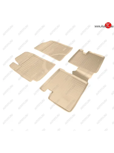 Коврики салона Norplast Unidec (Цвет: бежевый) Geely Emgrand EC7 седан 1-ый рестайлинг (2016-2018)