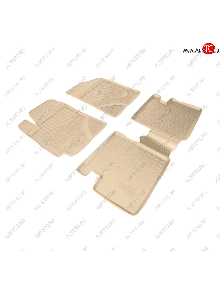 Коврики салона Norplast Unidec Geely Emgrand EC7 седан 1-ый рестайлинг (2016-2018) (Цвет: бежевый)  в Керчи Республика Крым