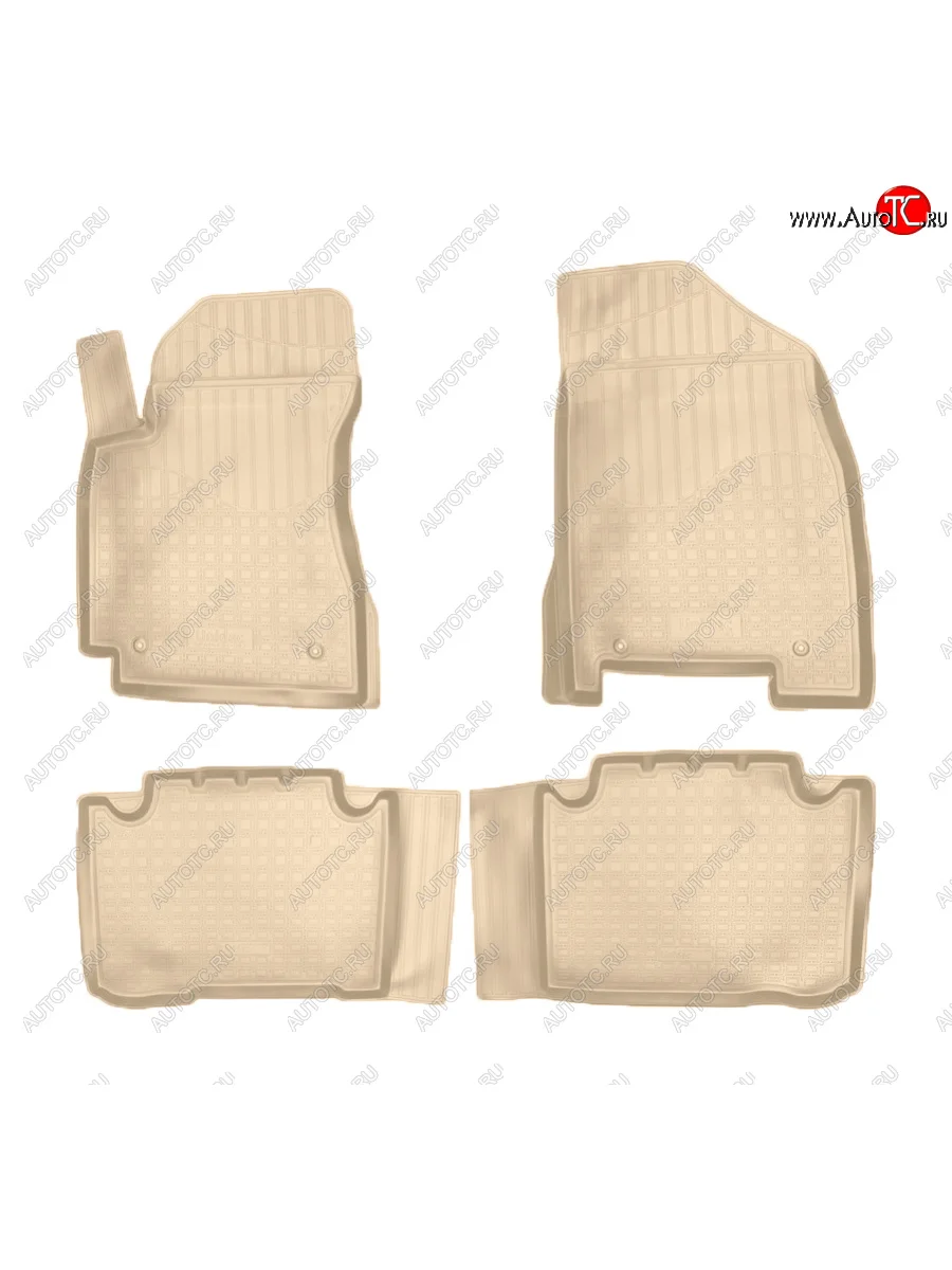Коврики салона Norplast Unidec Geely Emgrand X7 дорестайлинг (2011-2015) (Цвет: бежевый)  с доставкой в г. Пермь