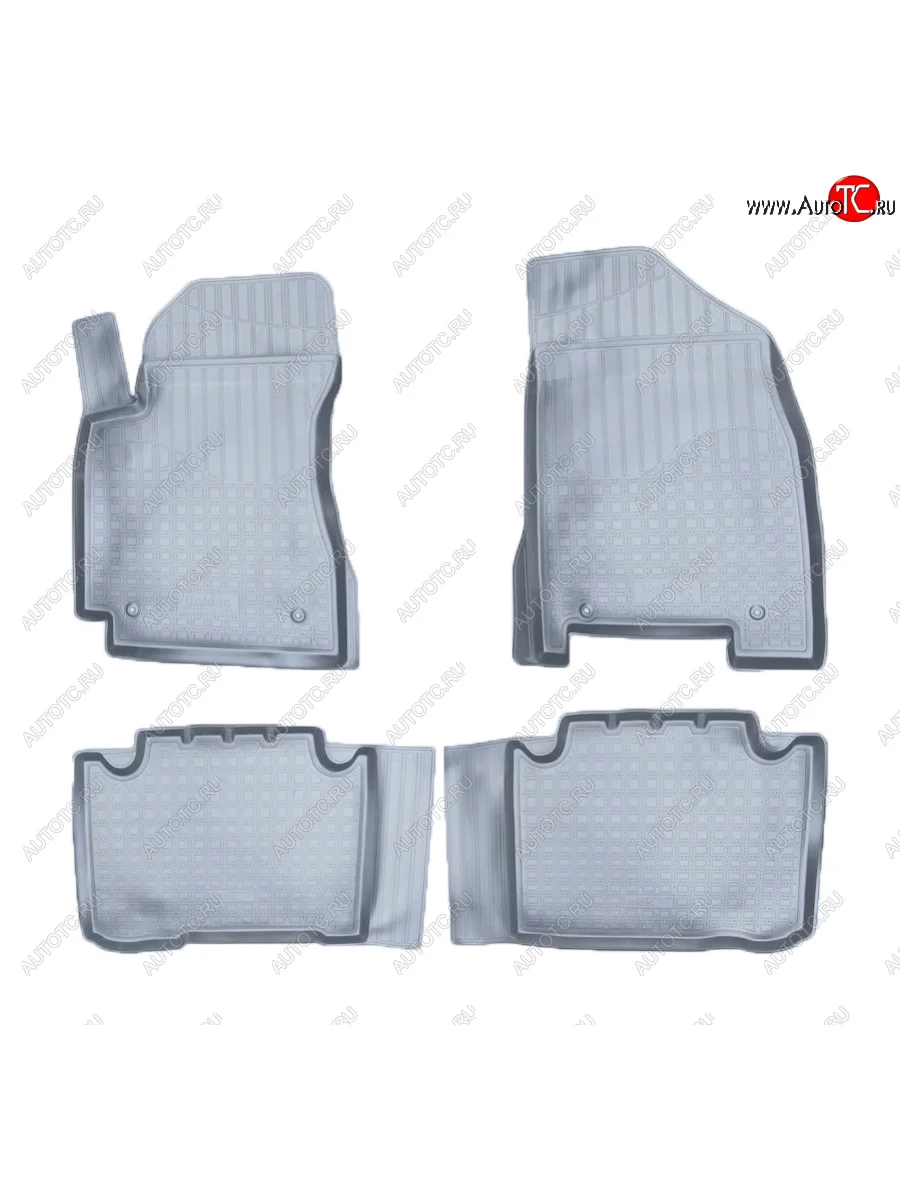 Коврики салона Norplast Unidec Geely Emgrand X7 дорестайлинг (2011-2015) (Цвет: серый)  с доставкой в г. Пермь
