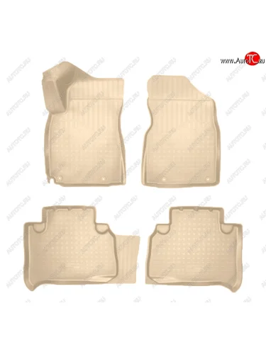 Коврики салона Norplast Unidec (Цвет: бежевый) Geely Emgrand X7 2-ой рестайлинг (2019-2021)