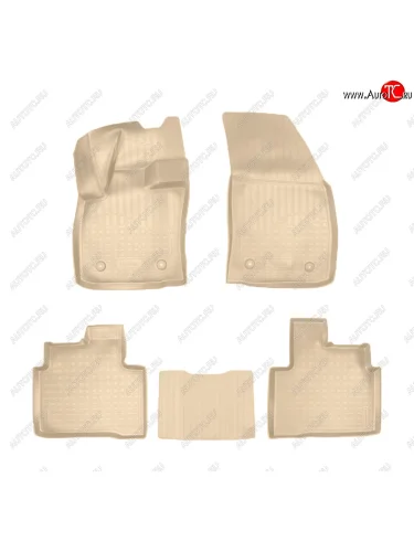 Коврики салона Norplast Unidec (Цвет: бежевый) Geely Tugella FY11,HPBA4 рестайлинг (2022-2025)