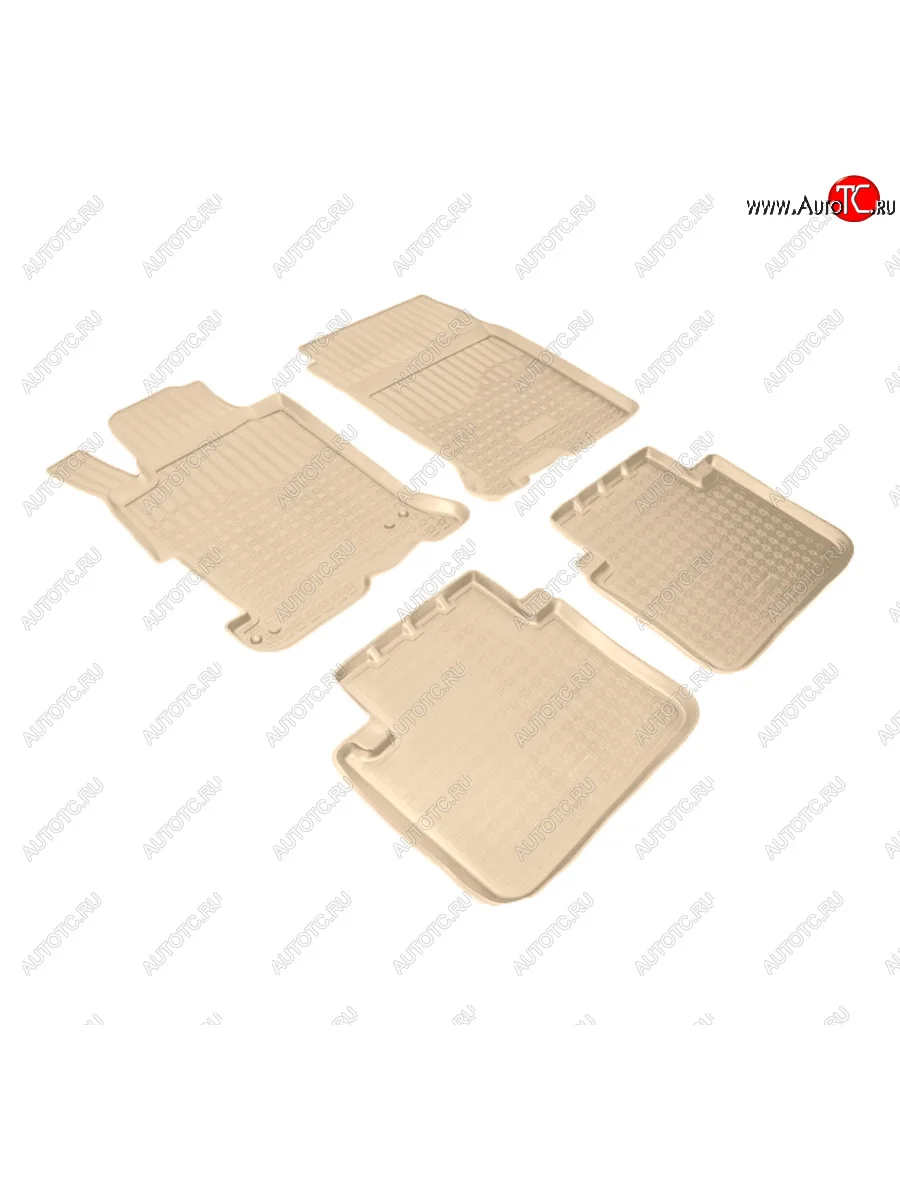 Коврики салона Norplast Unidec Honda Accord 9 CR седан дорестайлинг (2013-2016) (Цвет: бежевый)  в Керчи Республика Крым