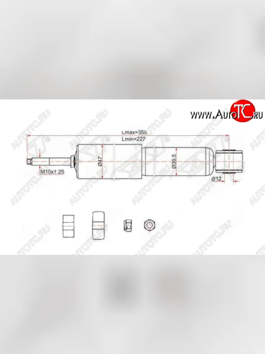 Амортизатор передний SAT Toyota LiteAce Noah (1996-2001)  в Керчи Республика Крым