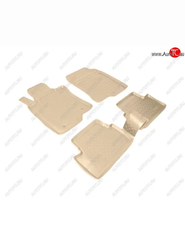 Коврики салона Norplast Unidec (Цвет: бежевый) Honda Accord 8 CU седан дорестайлинг (2008-2011)