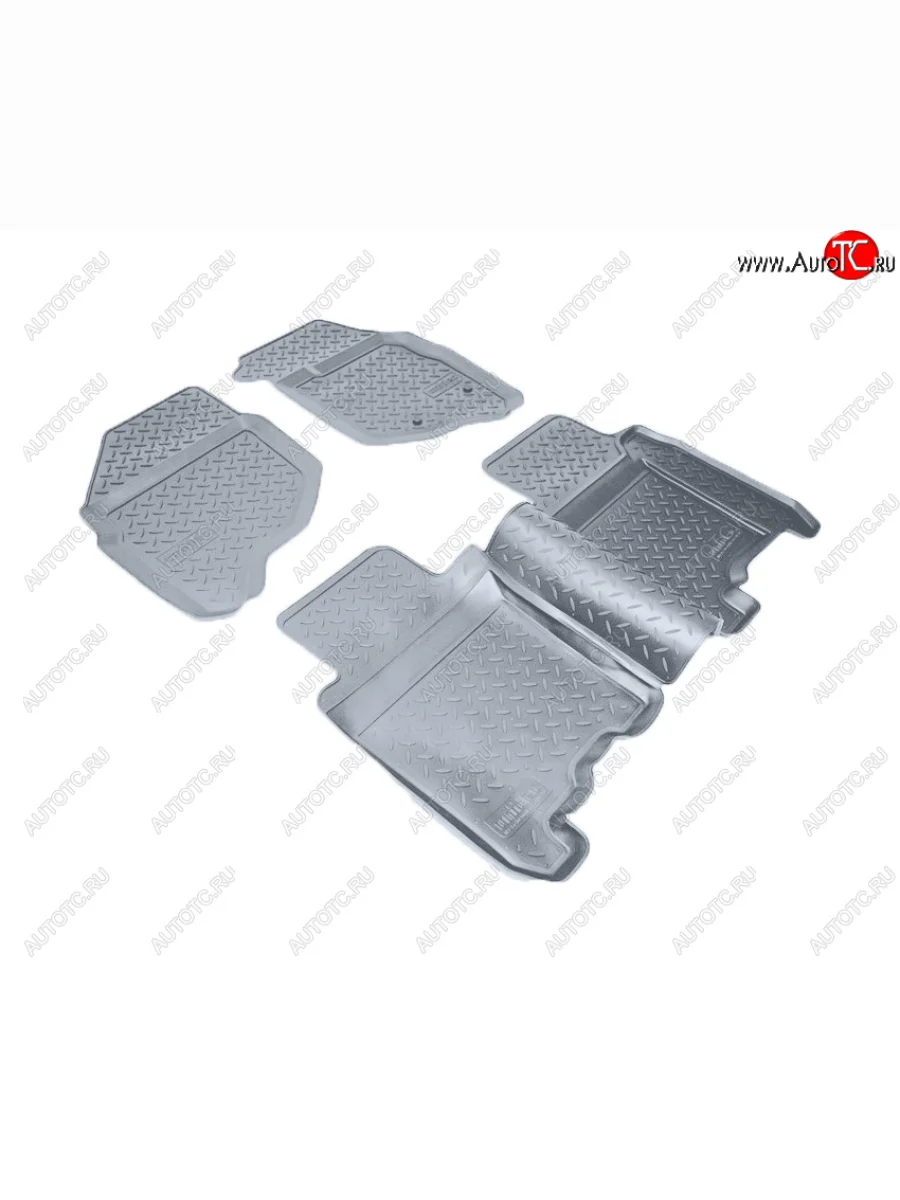 Коврики салона Norplast Unidec (правый руль) Honda Fit 1 GD дорестайлинг (2001-2004) (Цвет: серый)  в Перми Пермском крае