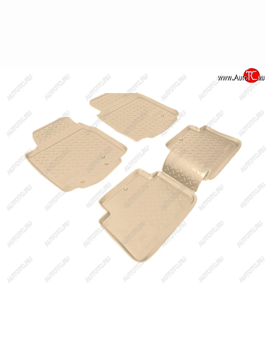 Коврики салона Norplast Unidec Honda Pilot YF4 дорестайлинг (2008-2011) (Цвет: бежевый)  с доставкой в г. Керчь