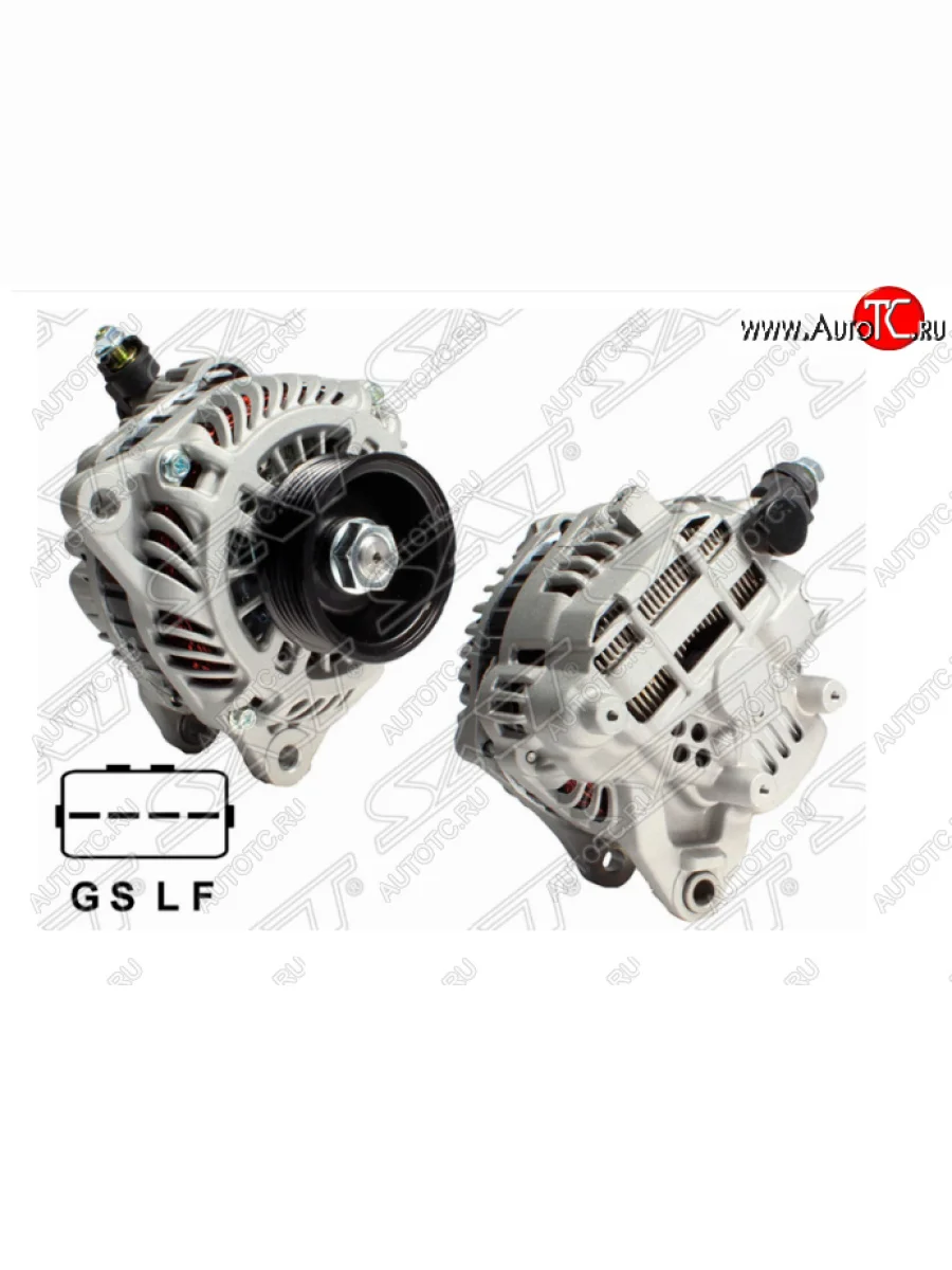 Генератор (2.4/4G69, 12V 120A) SAT  Mitsubishi  Eclipse, Galant  9, Lancer  9 CS  с доставкой в г. Керчь