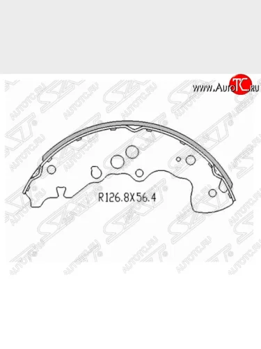 Комплект задних тормозных колодок SAT Suzuki Grand Vitara FTB03 3 двери (1997-2005)