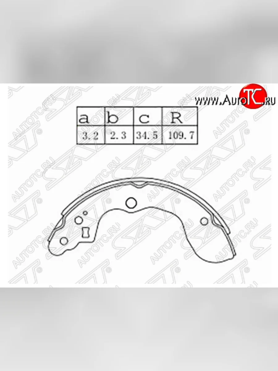 Комплект задних тормозных колодок SAT Suzuki SX4 YA21S,YB21S дорестайлинг, хэтчбэк (2006-2011)  в Перми Пермском крае