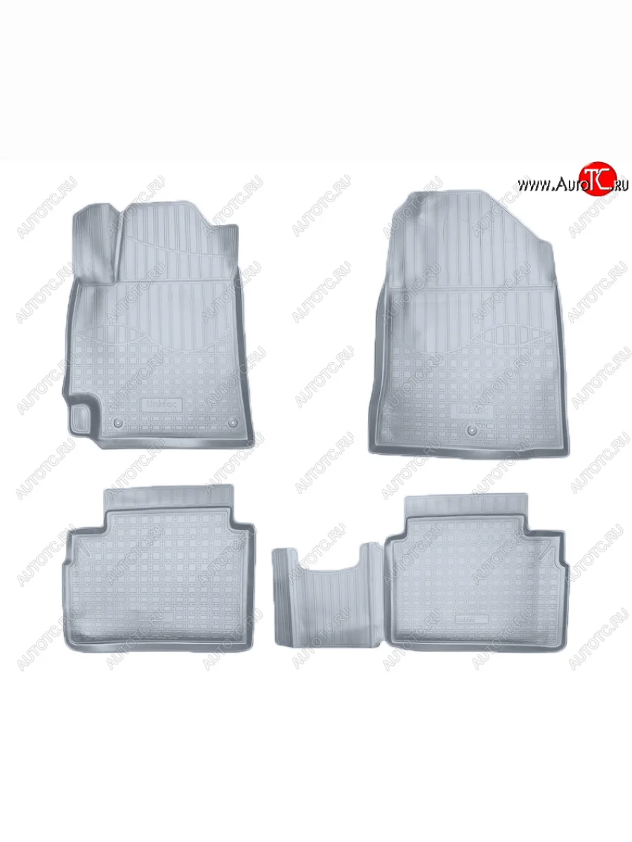 Коврики салона Norplast Unidec Hyundai Elantra AD дорестайлинг (2016-2019) (Цвет: серый)  в Керчи Республика Крым