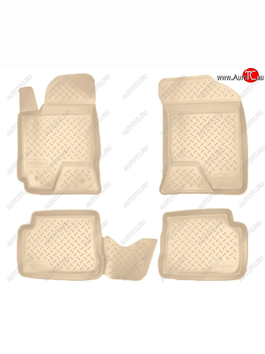 Коврики салона Norplast Unidec Hyundai Getz TB хэтчбэк 5 дв. дорестайлинг (2002-2005) (Цвет: бежевый)  с доставкой в г. Керчь