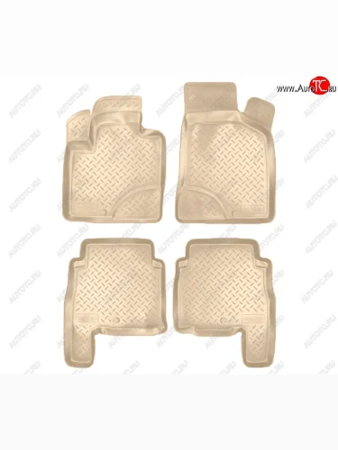 Коврики салона Norplast Unidec (Цвет: бежевый) Hyundai Santa Fe CM дорестайлинг (2006-2009)
