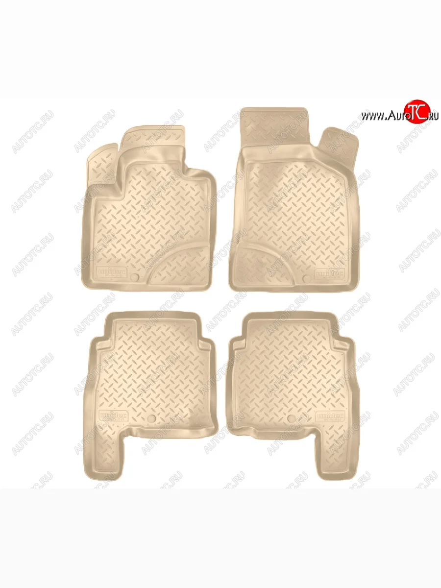 Коврики салона Norplast Unidec Hyundai Santa Fe CM дорестайлинг (2006-2009) (Цвет: бежевый)  в Самаре Самарской области