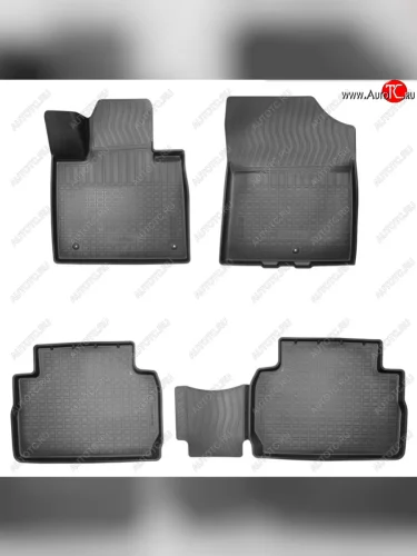 Коврики салона Norplast Unidec (5 мест) (Цвет: черный) Hyundai Santa Fe TM рестайлинг (2020-2022)