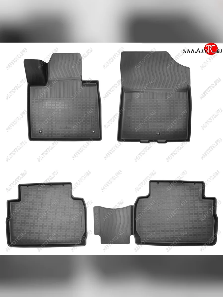 Коврики салона Norplast Unidec (5 мест) Hyundai Santa Fe TM рестайлинг (2020-2022) (Цвет: черный)  в Керчи Республика Крым