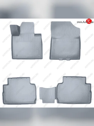 Коврики салона Norplast Unidec (5 мест) (Цвет: серый) Hyundai Santa Fe TM рестайлинг (2020-2022)